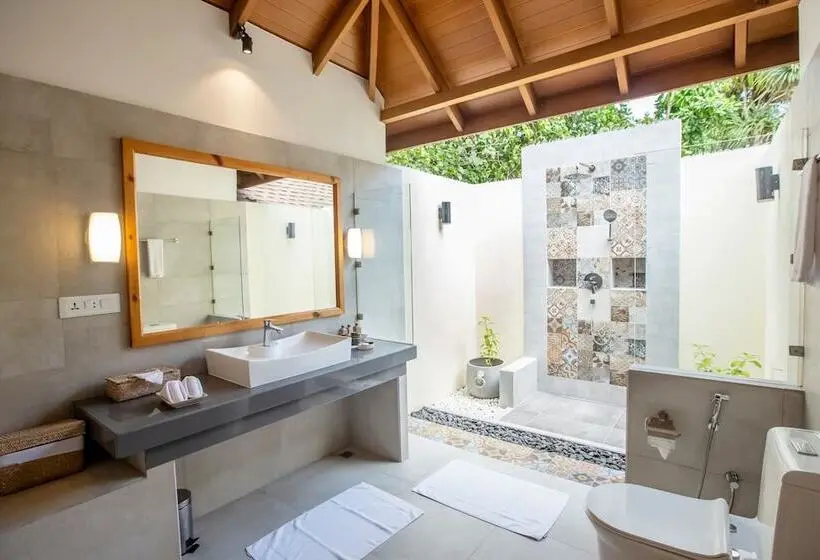 Deluxe-villa 1 Makuuhuone, Reethi Faru, Bio Luxury Resort
