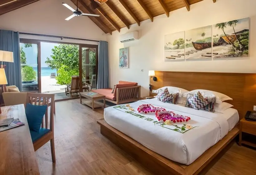 Deluxe-villa 1 Makuuhuone, Reethi Faru, Bio Luxury Resort