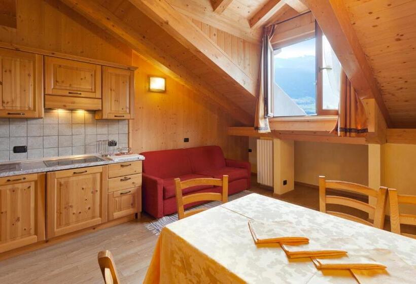 2ベッドルームアパートメント, Chalet Stelle Di Neve