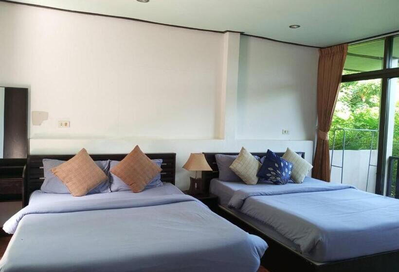 غرفة قياسية رباعية مطلة على الحديقة, Faye Orchid Garden Resort