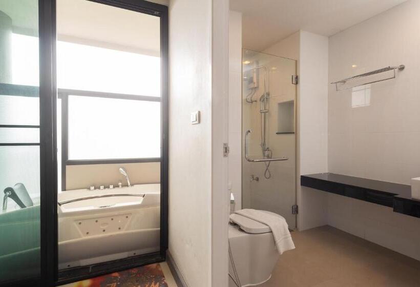 شقة غرفة نوم واحدة مزودة بشُرفة, Romyen Garden Place