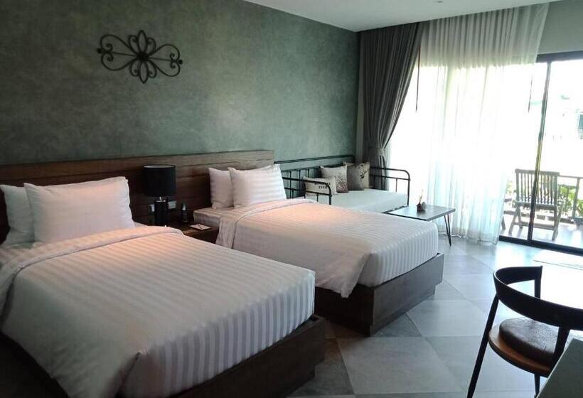 ویلای 1 خوابه با چشم‌انداز باغ, Coral Tree Villa Hua Hin