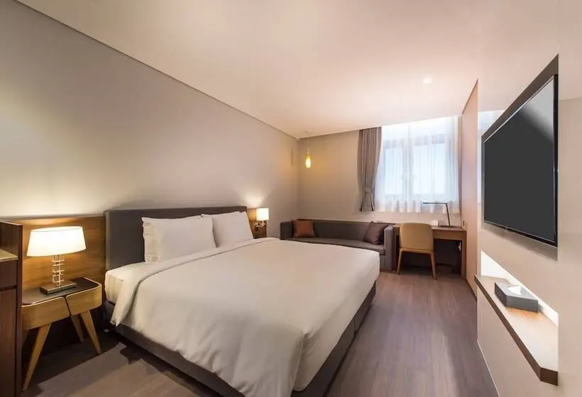 キングサイズベッドのスタンダードルーム, Ena Suite Hotel Namdaemun