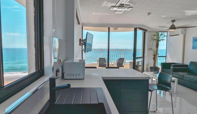 شقة ديلوكس غرفة نوم واحدة مطلة على البحر, Olympus Beachfront Apartments