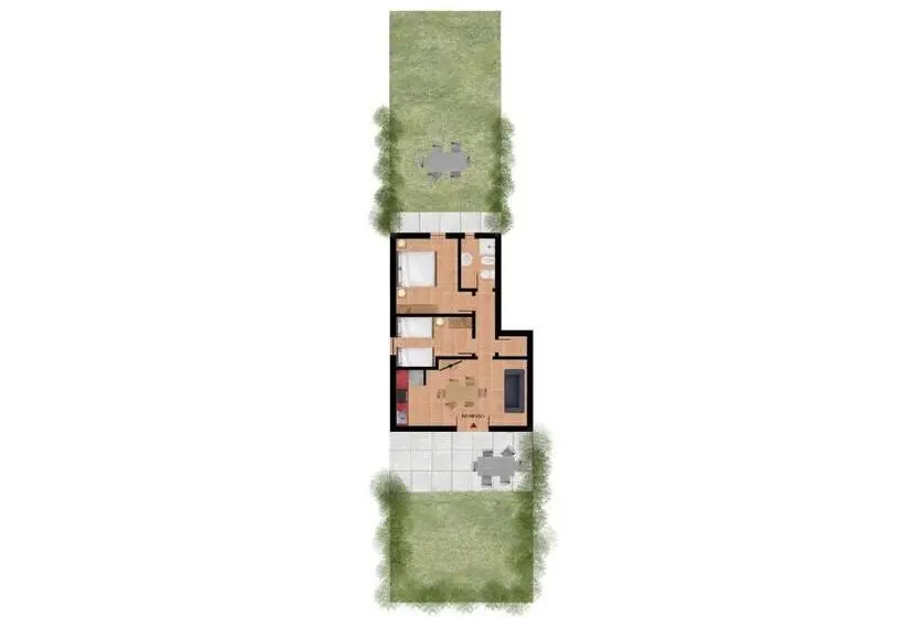 プールの見える１ベッドルームアパートメント, Residenza Corte Casara