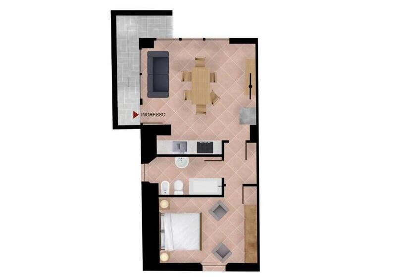 带1个卧室的公寓, Residenza Corte Casara