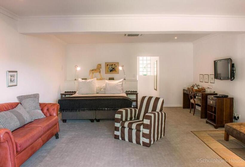 اتاق سه نفره دلوکس با چشم‌انداز باغ, Schulphoek Seafront House