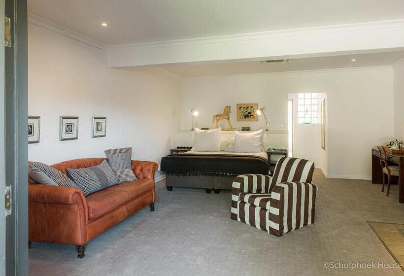 اتاق سه نفره دلوکس با چشم‌انداز باغ, Schulphoek Seafront House