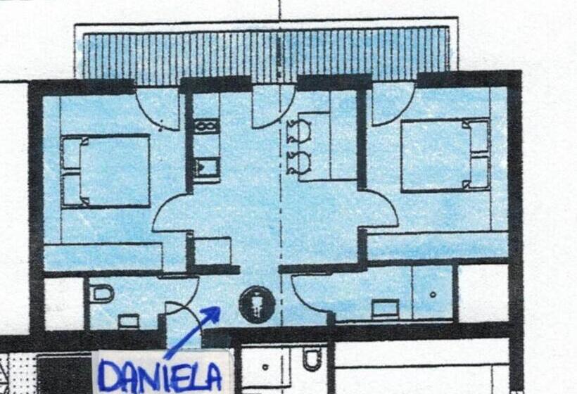 침실 2개 아파트, Gästehaus Waldrand Garni