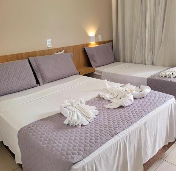 اتاق استاندارد سه تخته با بالکن, Pousada Concha Dourada