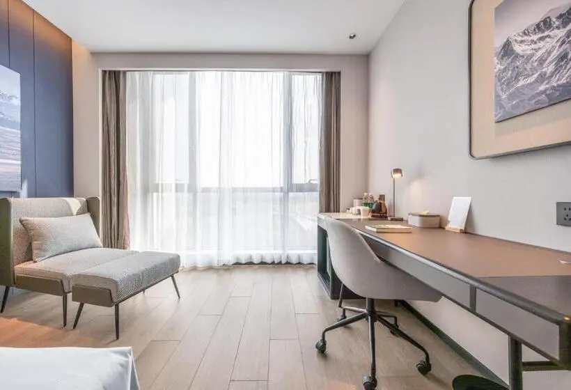 キングサイズベッドのエクゼクティブルーム, Atour Hotel Qixing Avenue Shenbei University Town