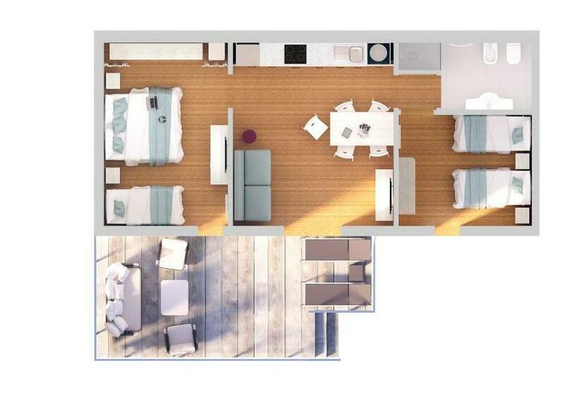 דירת שני חדרים, Lino Delle Fate Eco Resort