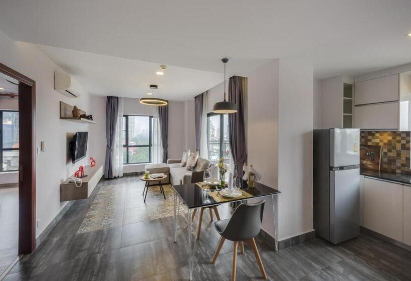 דירת שני חדרים, Phnom Penh 51 Hotel & Residences