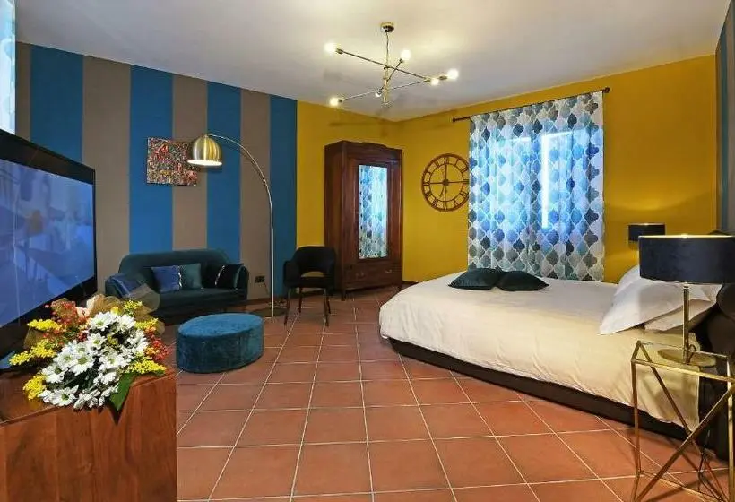 キングサイズベッドのデラックスルーム, Villa Garassino