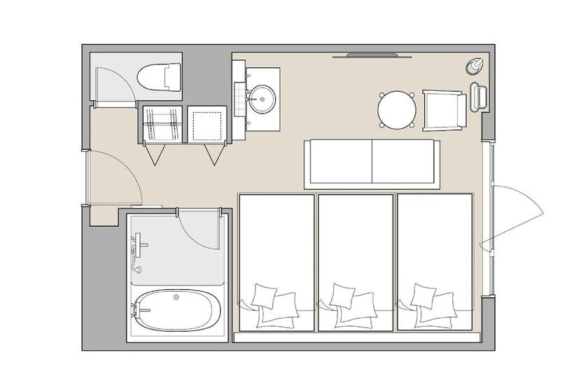 Habitació Triple Superior, It Osaka Shinmachi