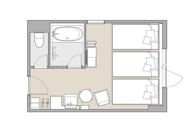 Habitació Triple Estàndard, It Osaka Shinmachi
