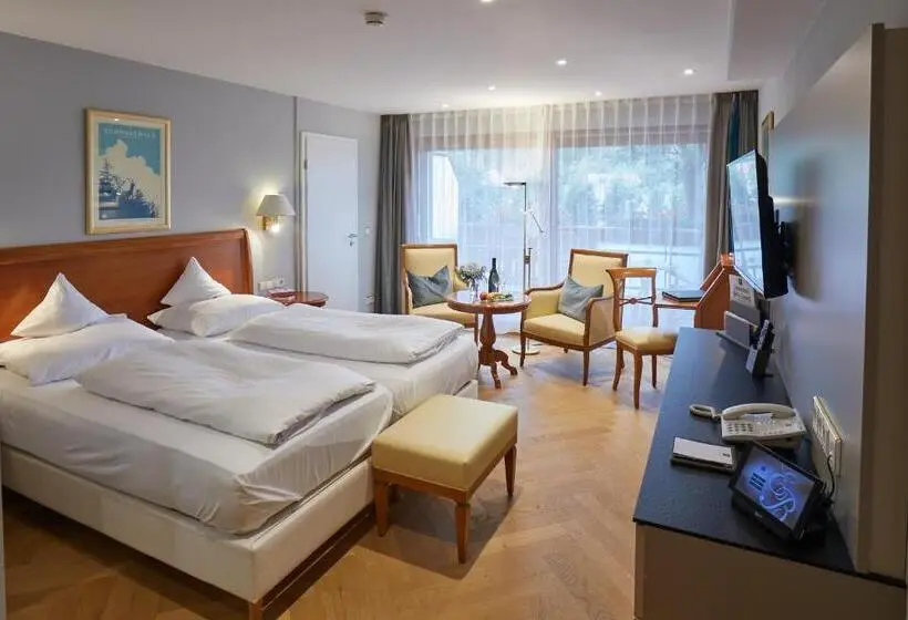 اتاق استاندارد با بالکن, Erfurths Bergfried Ferien & Wellness