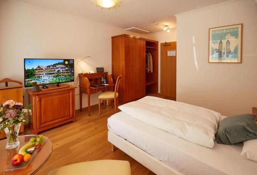 带阳台的标准单人间, Erfurths Bergfried Ferien & Wellness