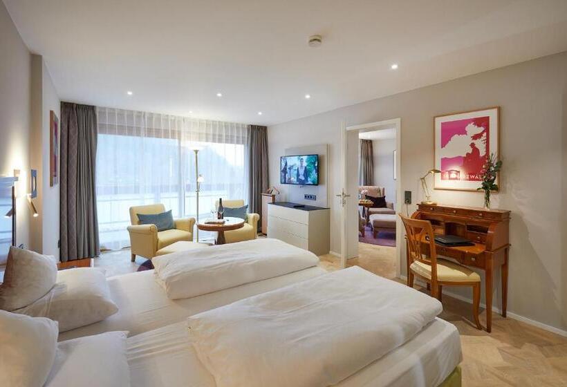 带阳台套房, Erfurths Bergfried Ferien & Wellness