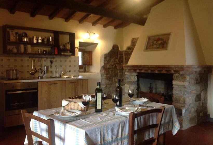 דירת חדר עם טרסה, Castello Di Pratelli