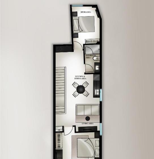 2 베드룸 프리미엄 스위트, Bahari Parade Managed By The Ascott Limited