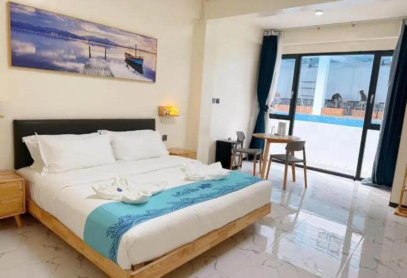 اتاق استاندارد با چشم‌انداز استخر, Luckytito Divers Resort Boracay Island