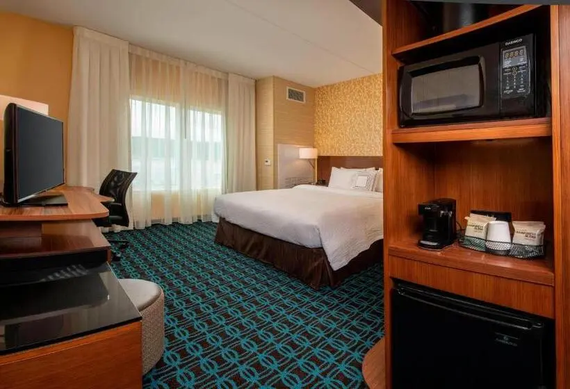 身障者適用キングサイズベッドルーム, Fairfield Inn & Suites By Marriott Harrisburg International Airport