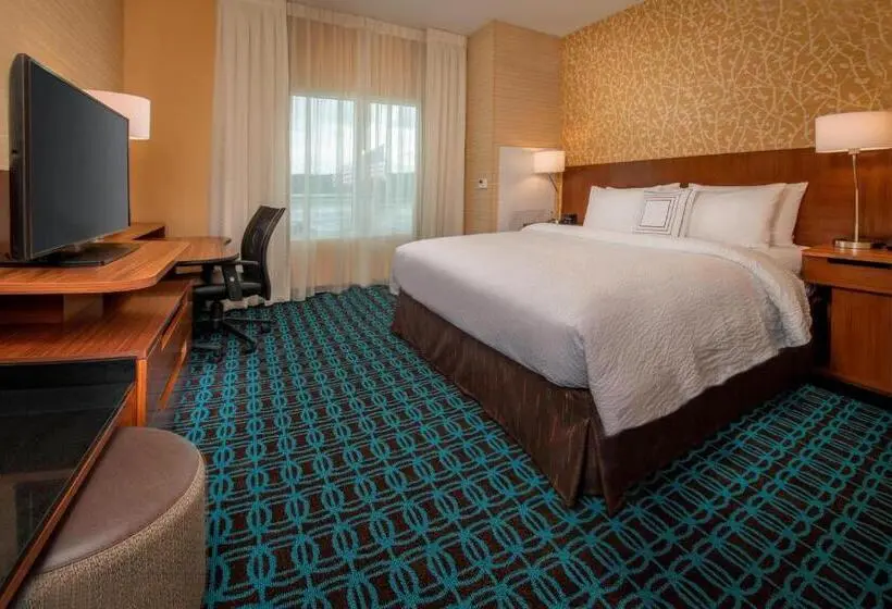 身障者適用キングサイズベッドルーム, Fairfield Inn & Suites By Marriott Harrisburg International Airport