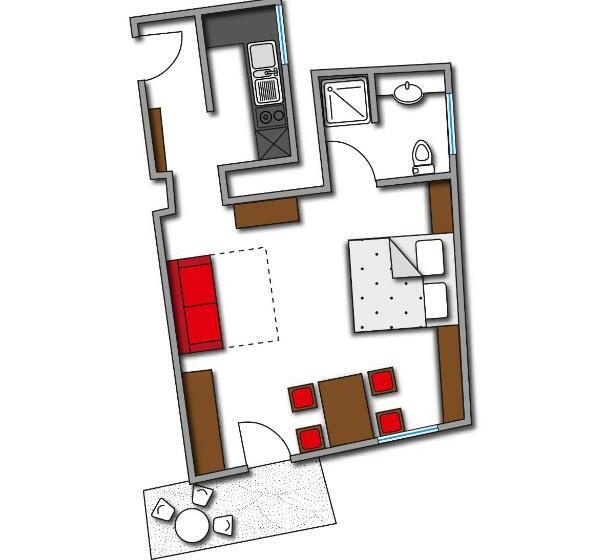 חדר סטודיו סטנדרד, Paloria Apartments & Sport