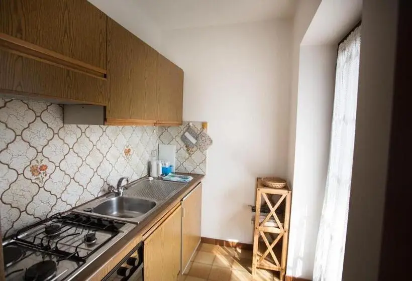 庭の見える1ベッドルームアパートメント, Residence Rienz