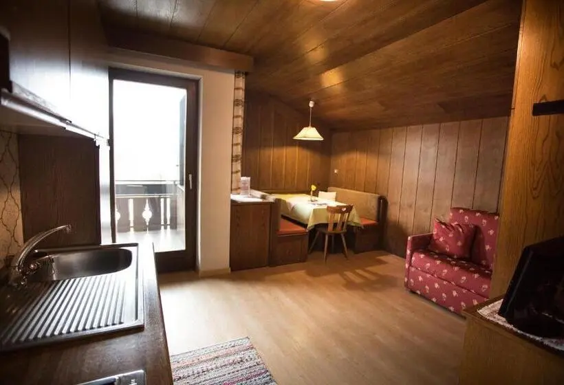バルコニー付き1ベッドルームアパートメント, Residence Rienz
