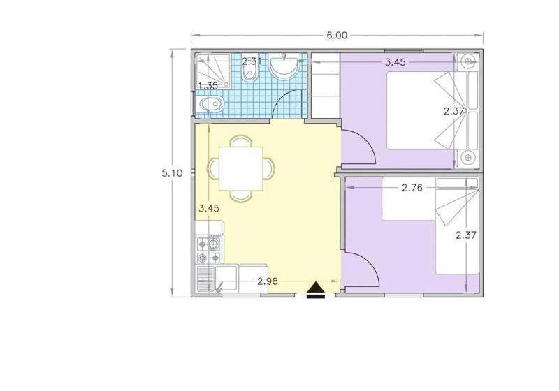 ２ベッドルームアパートメント, Residence Serrone