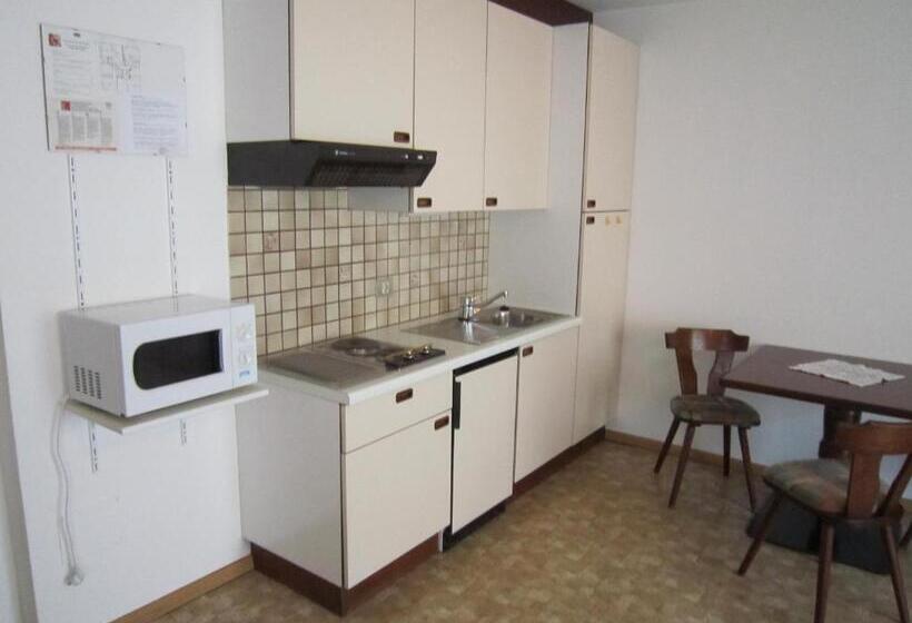 Апартаменты 1 Спальня с Балконом, Aparthotel Garni Haus Hubertus