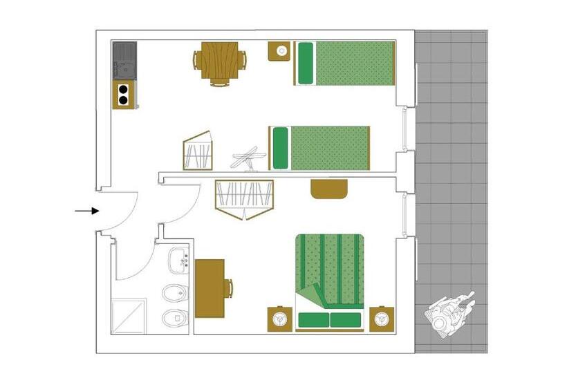 סוויטה משפחתית, Elbele Garnì