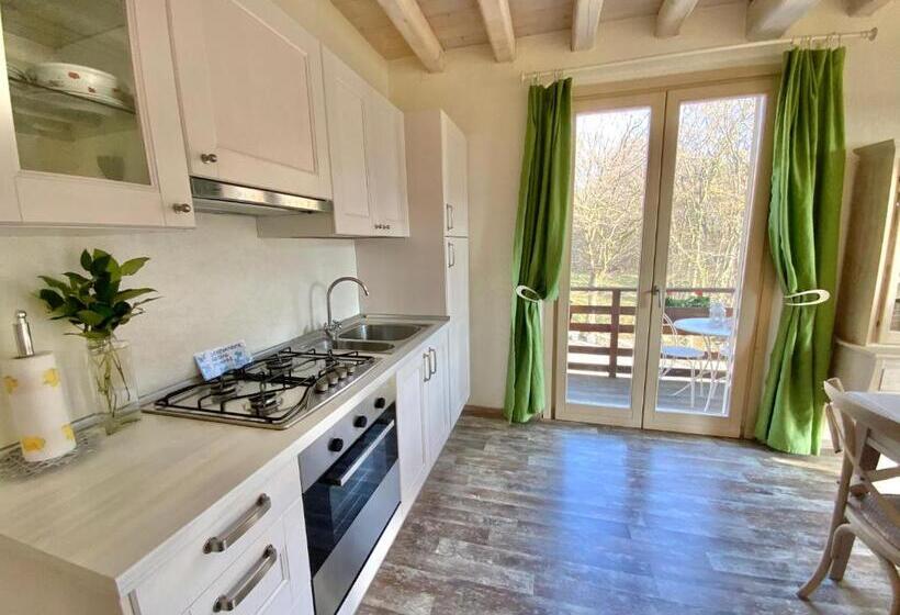 آپارتمان 1 خوابه با تراس, Agriturismo San Lorenzo Di Persegno