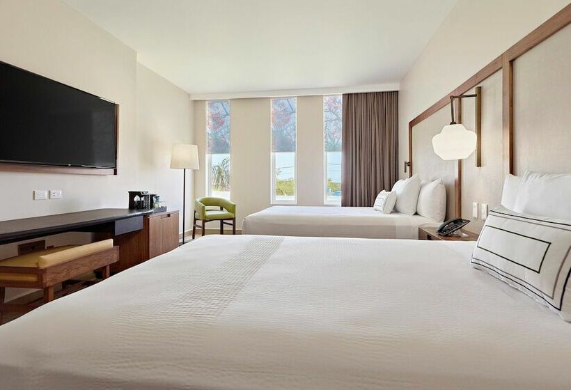 ２ダブルベッドのスタンダードルーム, Fairfield Inn & Suites By Marriott Cancun Airport