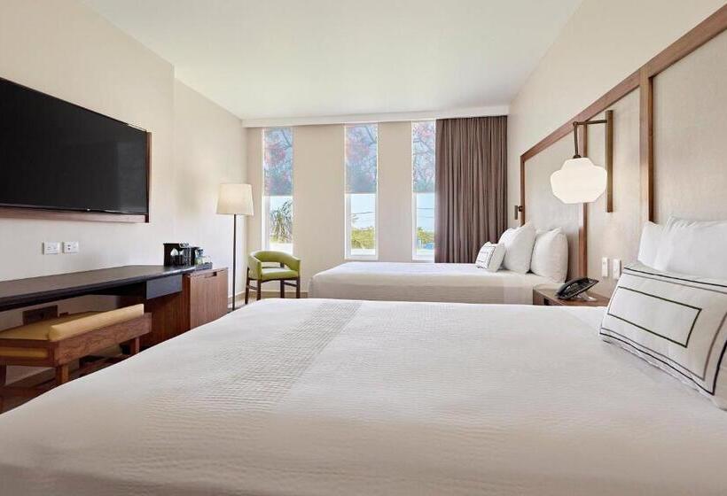 ２ダブルベッドのスタンダードルーム, Fairfield Inn & Suites By Marriott Cancun Airport