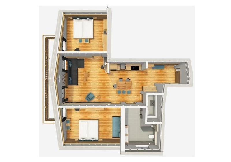 Апартаменты 2 Спальни, Riedbergerhorn Gasthof & Ferienwohnungen