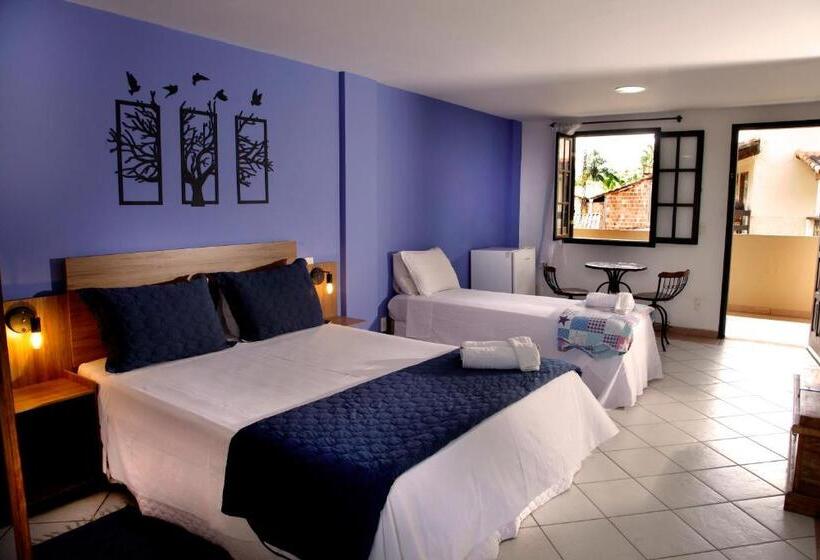 스탠다드 트리플 발코니 룸, Pousada Flor De Penedo