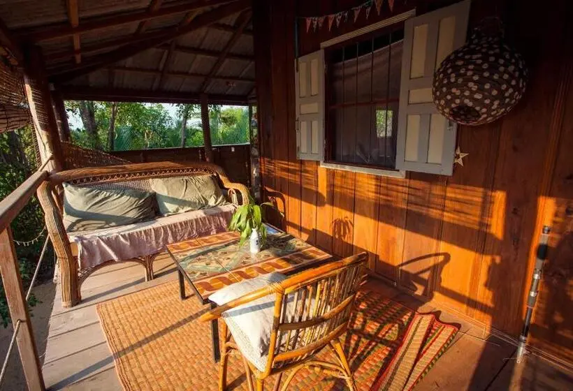 آپارتمان 1 خوابه با بالکن, Retro Kampot Guesthouse