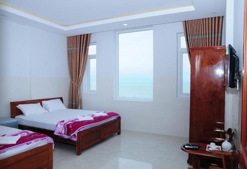 اتاق استاندارد چهار تخته با چشمانداز دریا, Gia Huy Guesthouse