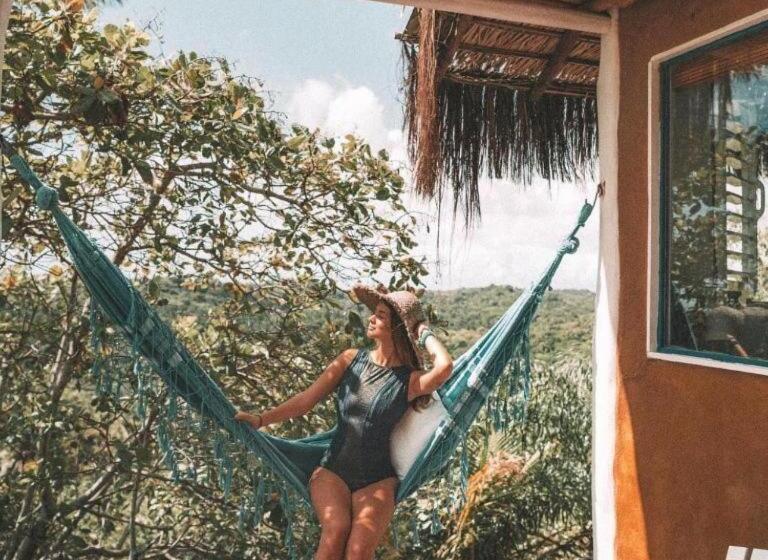 בקתה סטנדרטית עם נוף לים, Eco Pousada Casa Bobô