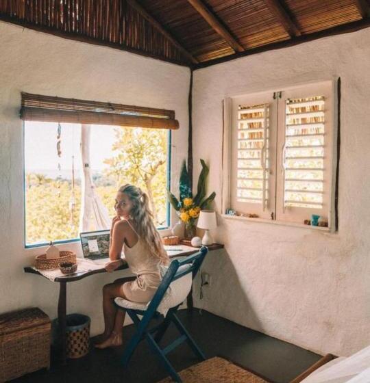 בקתה סטנדרטית עם נוף לים, Eco Pousada Casa Bobô