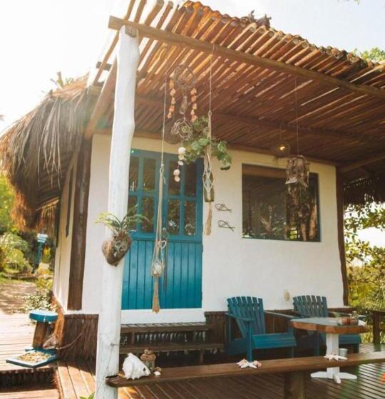 בקתה סטנדרטית עם נוף לים, Eco Pousada Casa Bobô