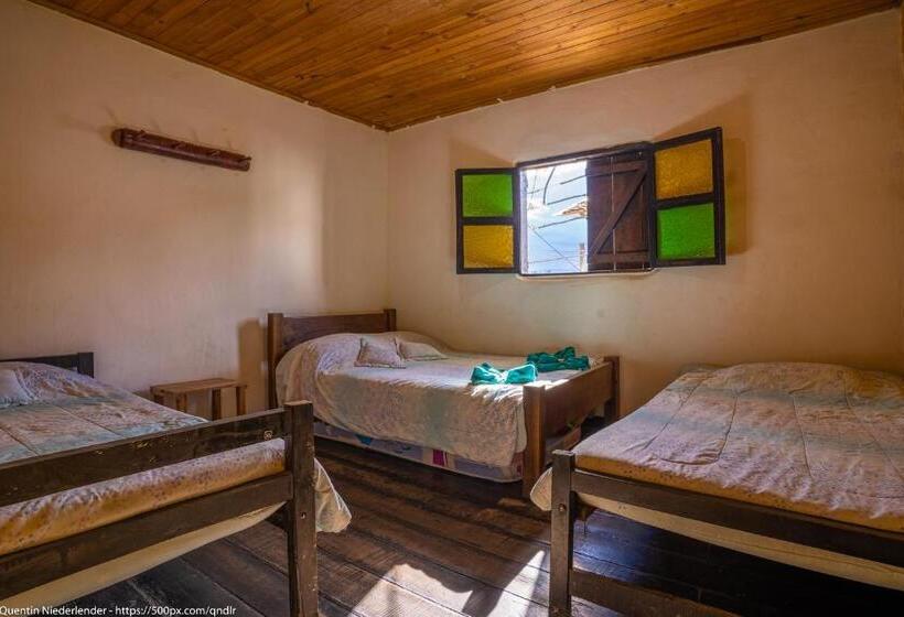 غرفة رباعية اقتصادية مع حمام مشترك, Hostal Bambu