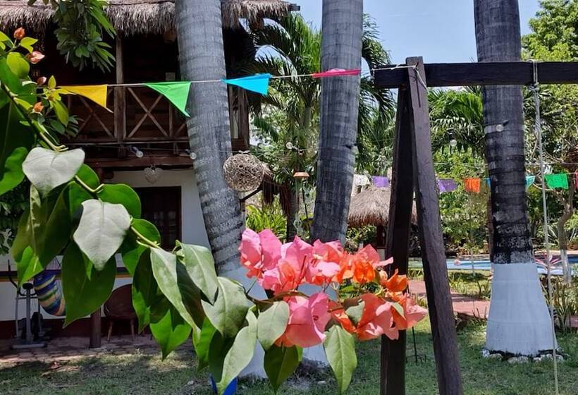 ２ダブルベッドのスタンダードルーム, Villa Colibri Bacalar