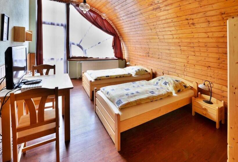 اتاق استاندارد با تراس, Penzion Uno