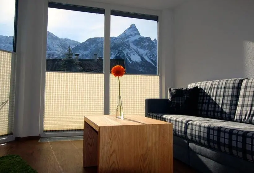 Huoneisto 1 Makuuhuone, Appartementhotel Zugspitzhof