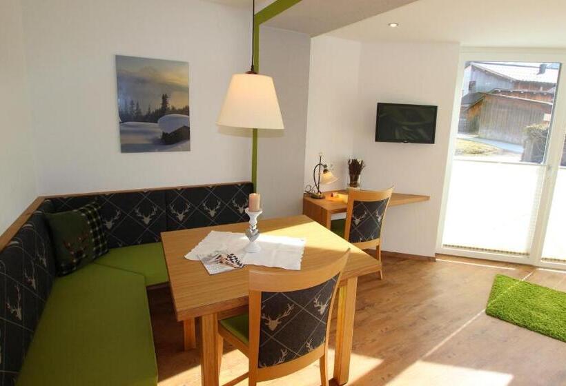 침실 1개 아파트, Appartementhotel Zugspitzhof