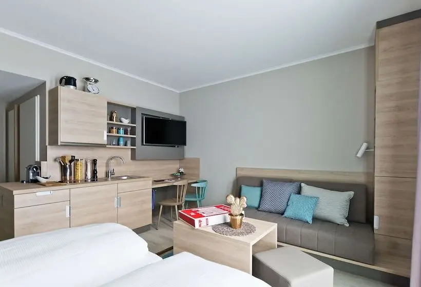 スーペリアールーム, Elaya Apartments Stuttgart Boeblingen Ehemals Arthotel Ana Living Boeblingen